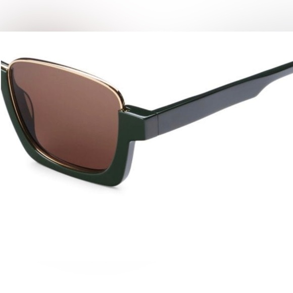 NEW Marni Green 55mm Reverse Clubmaster Sunglasses - Picture 3 of 4